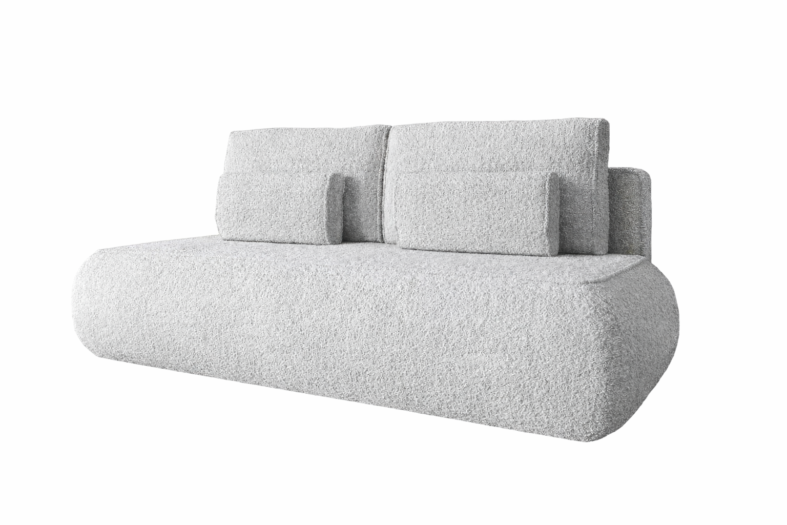 Sofa GAJA baranek boucle szara wygodna nowoczesna