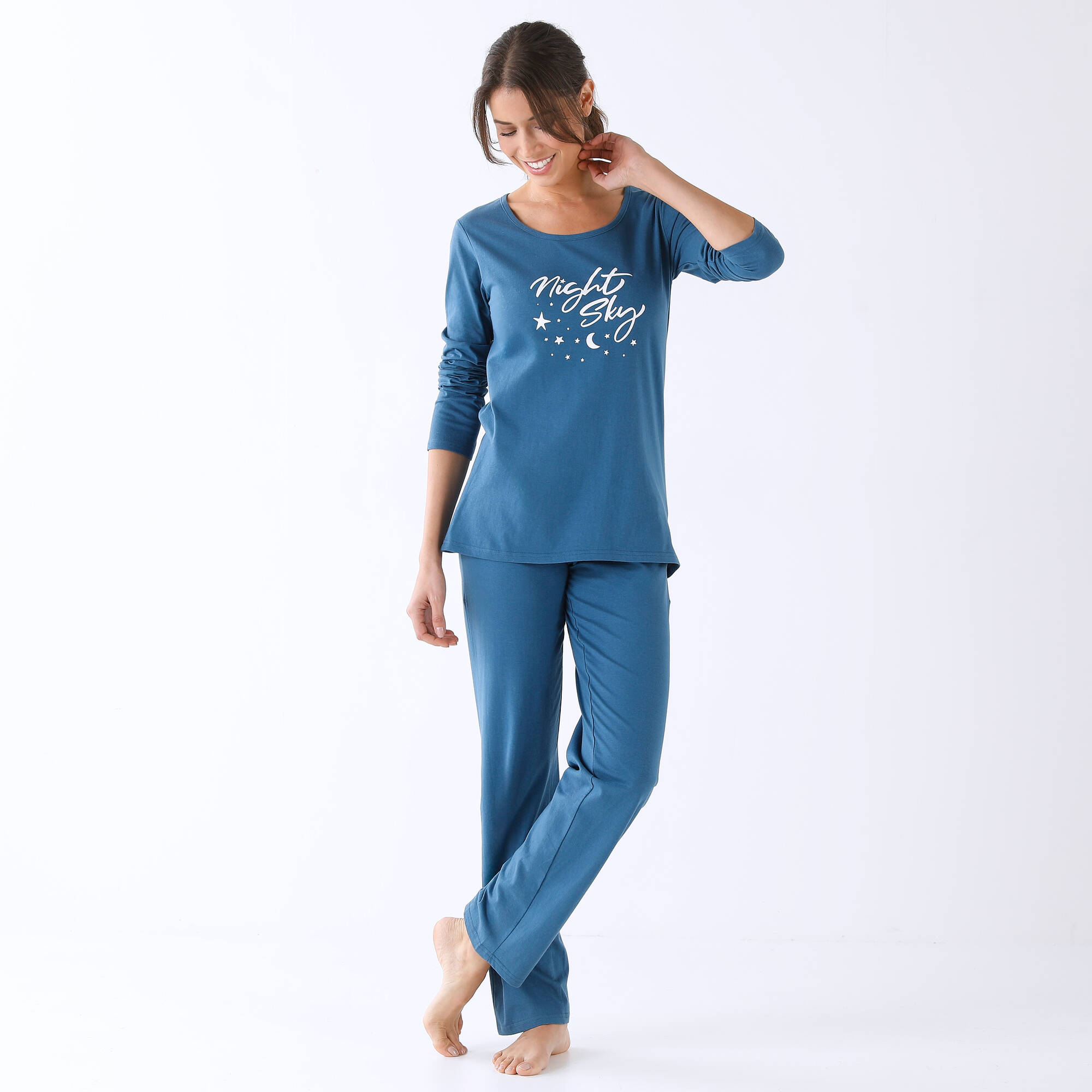 Pyjama manches longues imprimé "Night"