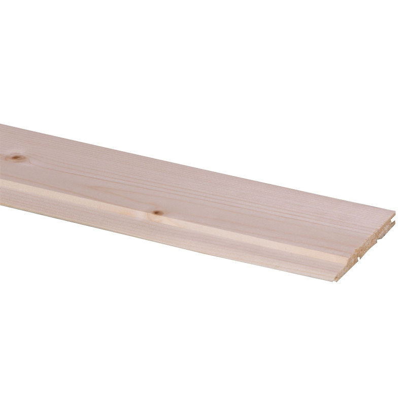 Lambris en bois de sapin 210 x 8,4 x 0,8 cm 10 pièces CANDO