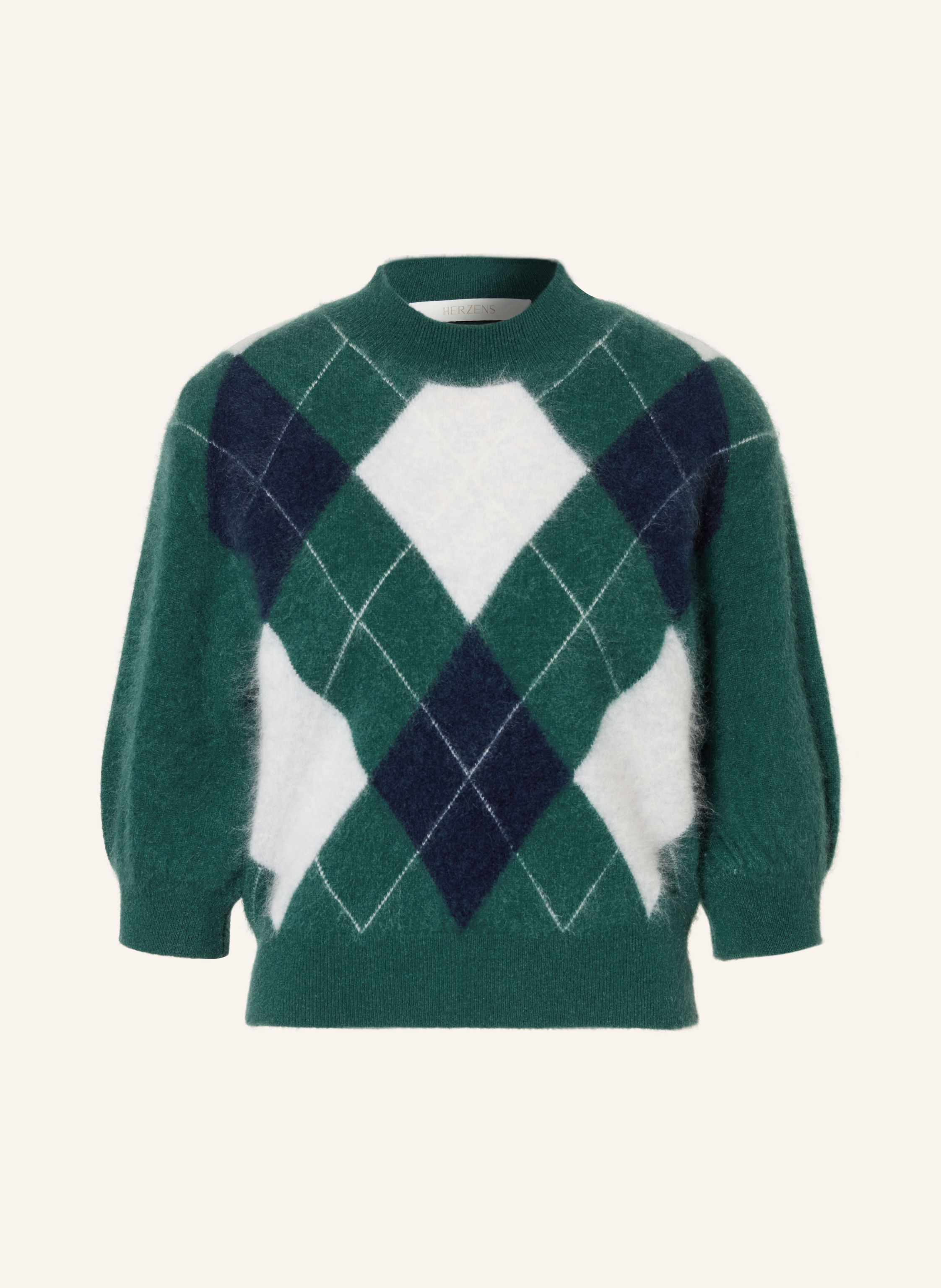 HERZENS Cashmere-Pullover mit 3/4-Arm