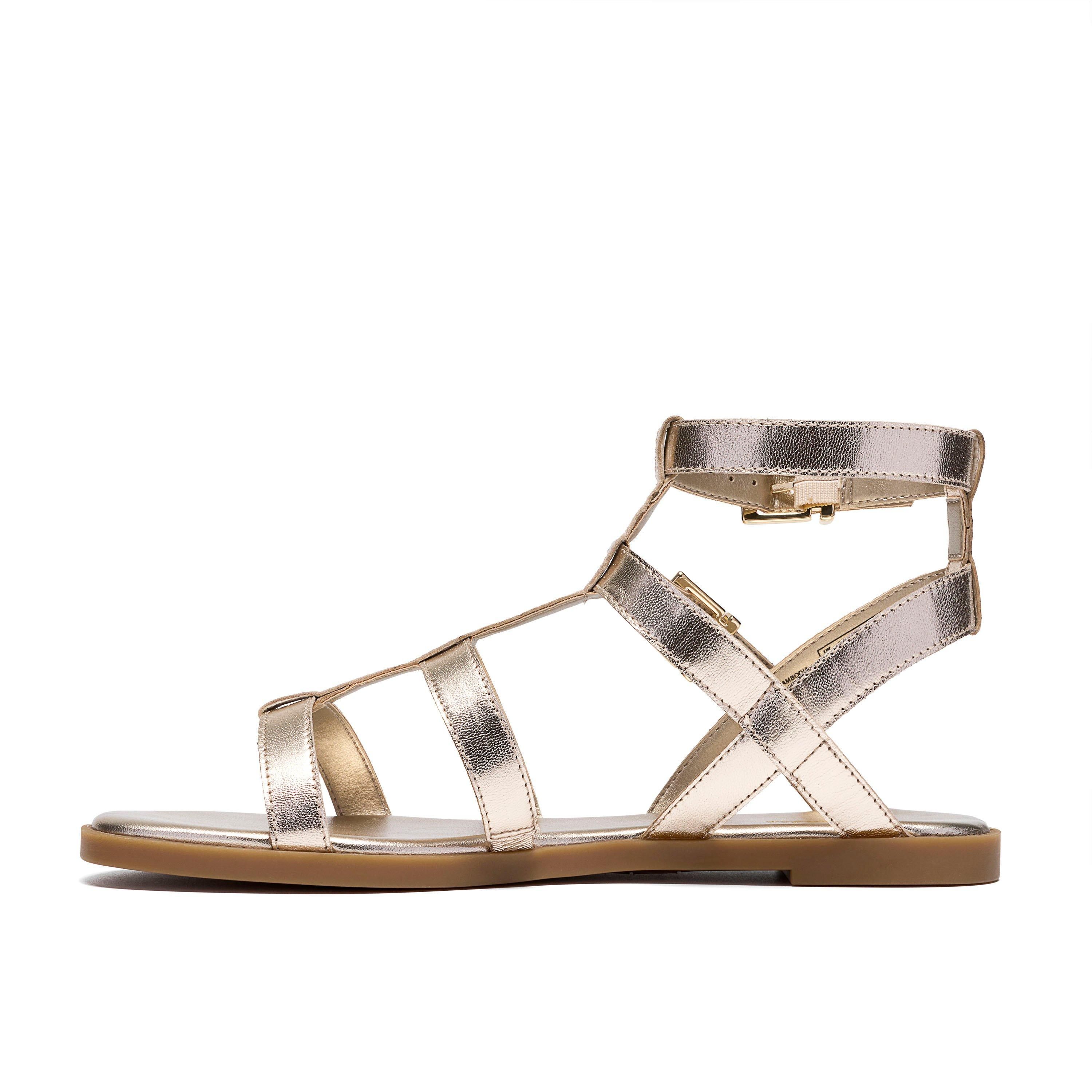 Clarks Erisia Glad Gold Metallic Flat Sandals