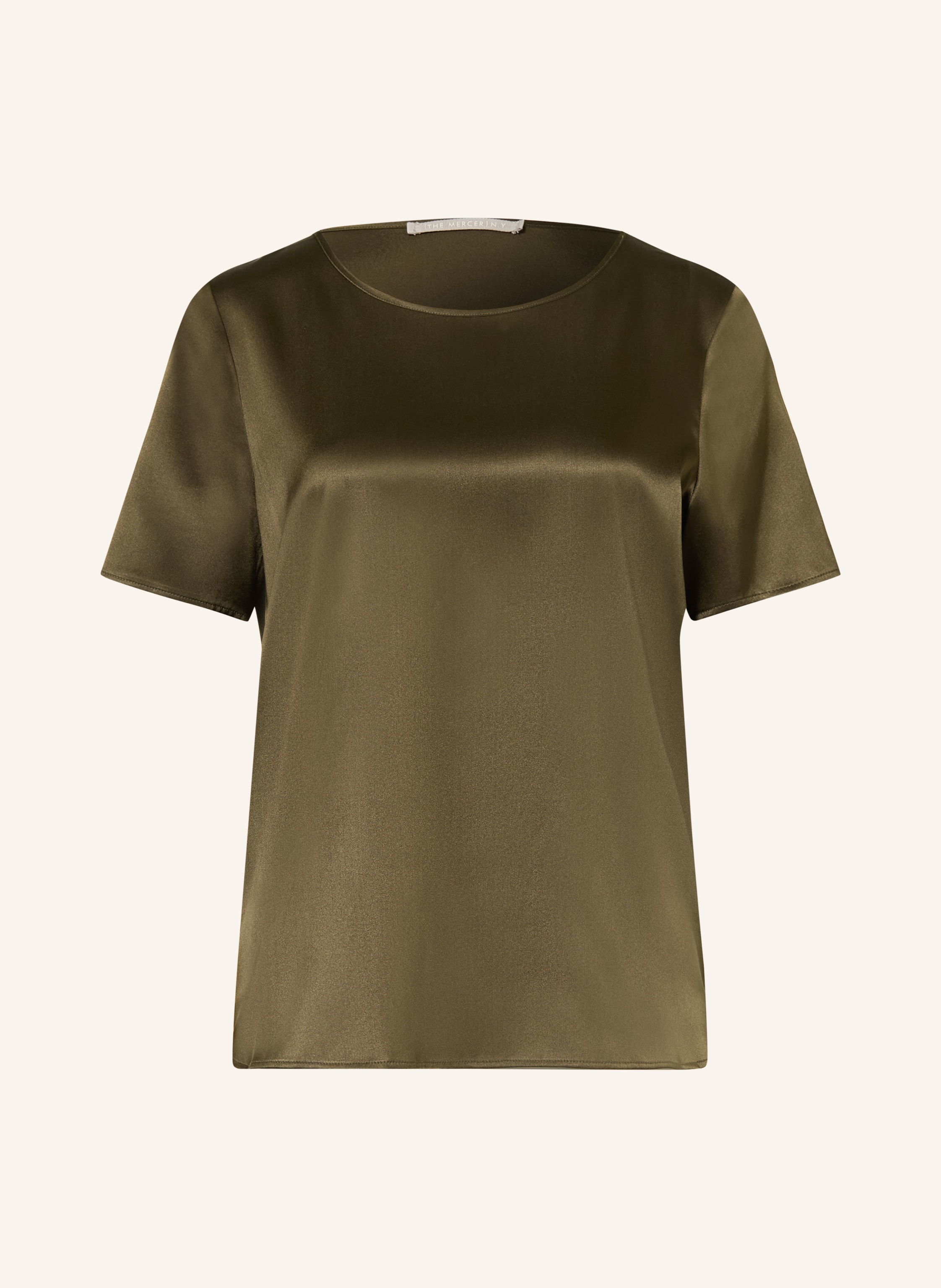 (THE MERCER) N.Y. Blusensirt aus Satin mit Seide