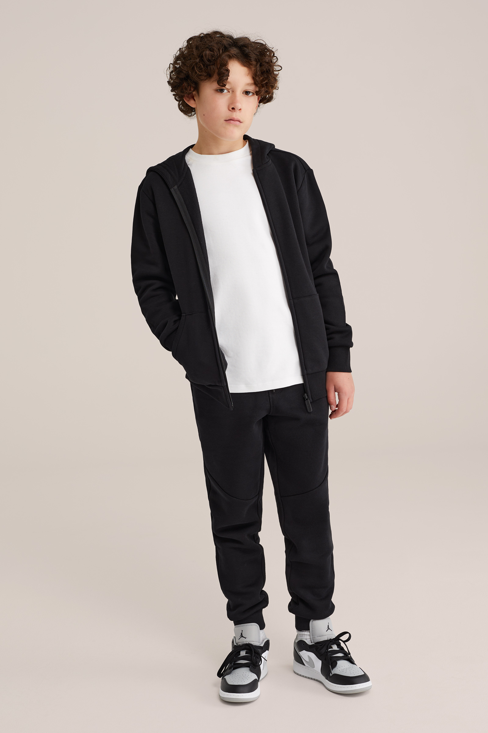 Jongens vest met capuchon