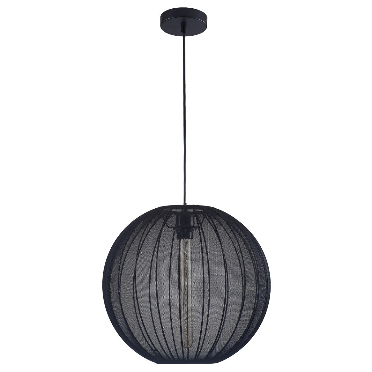 Lampa wisząca czarna SENSAI 1xE27x20W wym: 120x40x40 cm Polux