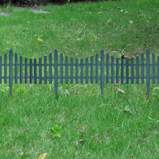 NNEVL 17 pcs Lawn Dividers 10 m Green