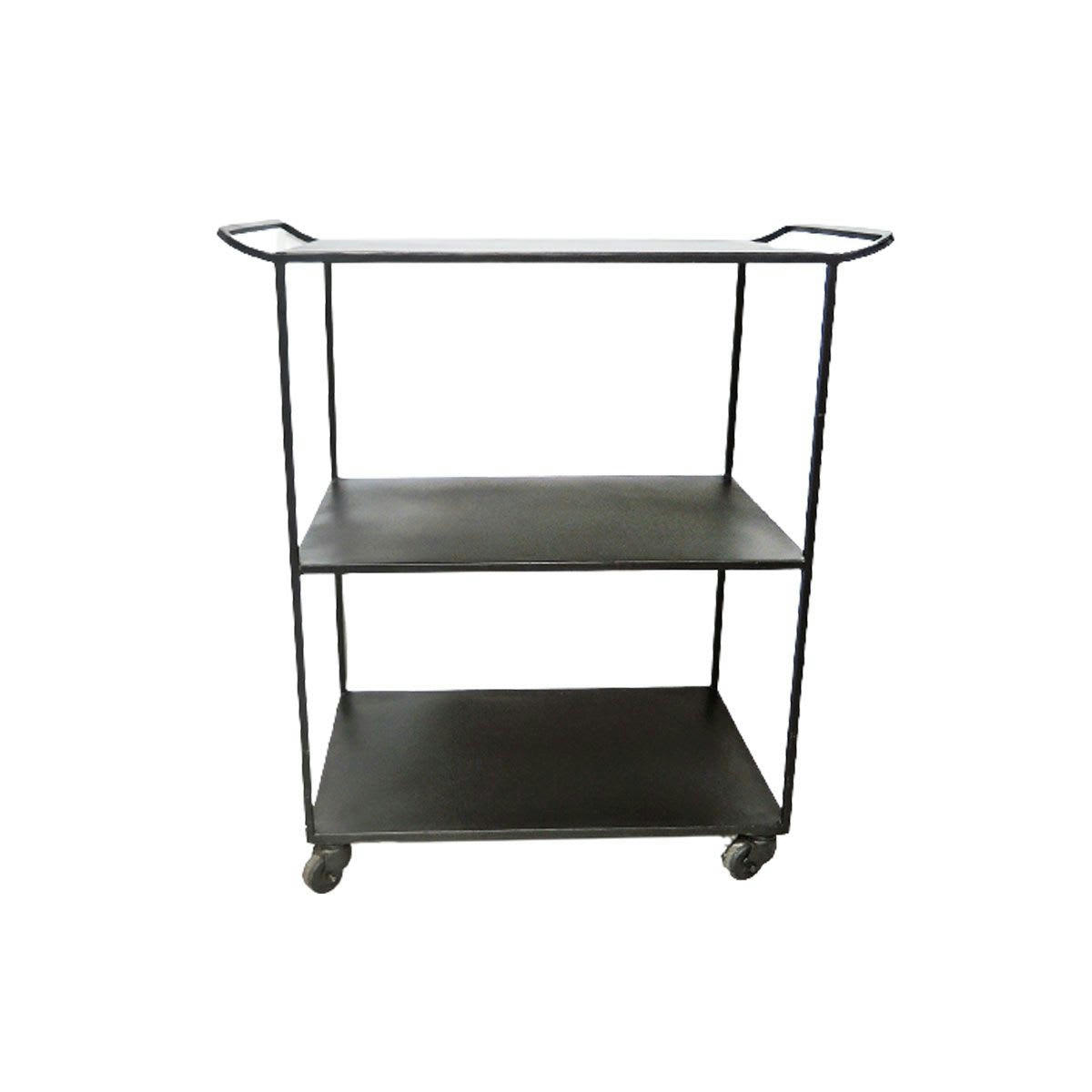 DOUGLAS - Table desserte roulante en métal