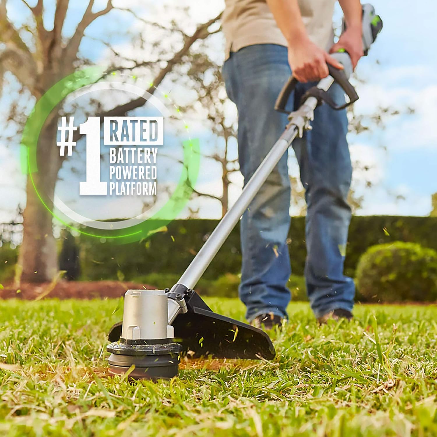 EGO POWER+ Combo  Cordless Trimmer and Blower  15 Trimmer for Weeds and Grass with Rapid Reload and Cordless Electric 530 CFM Blower  Includes 56V 2.5Ah Battery and Charger - ST1502LB