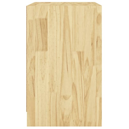 NNEVL Bedside Cabinet 40x31x50 cm Solid Pinewood