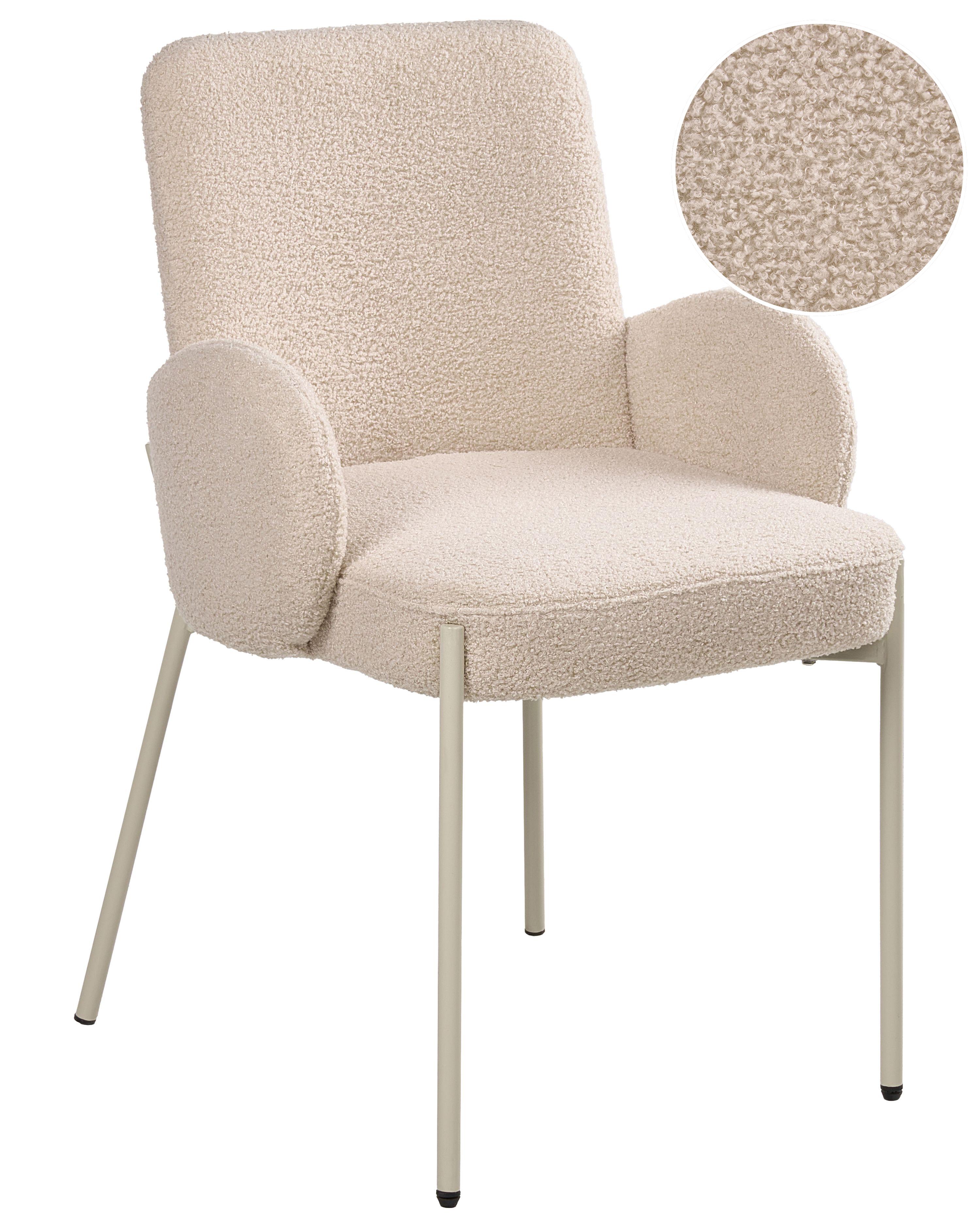 Dining Chair MAGEE Boucle Light Beige