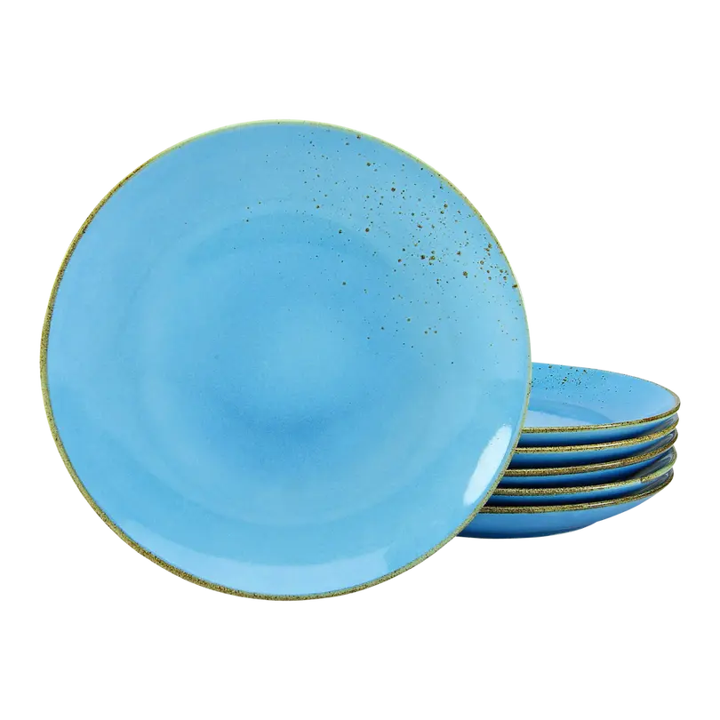 Flacher Teller 6er-Set Nature Collection