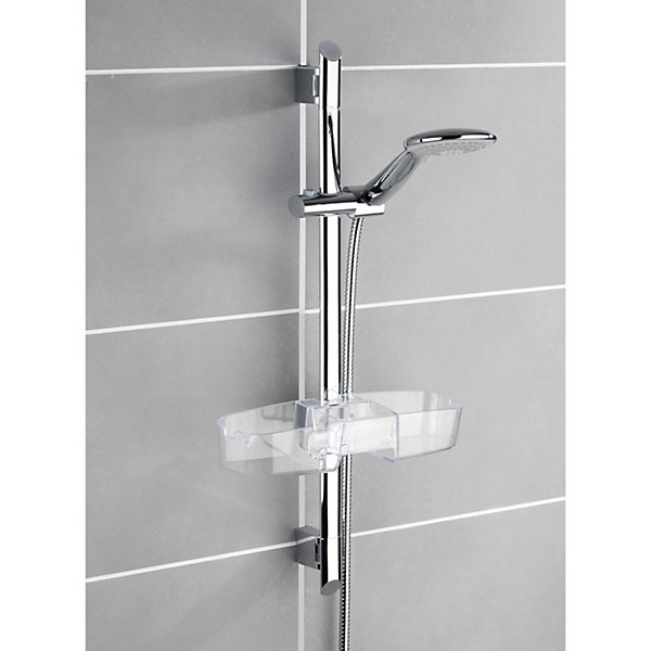 Etagère de douche Linoa - L. 36 cm - Transparent