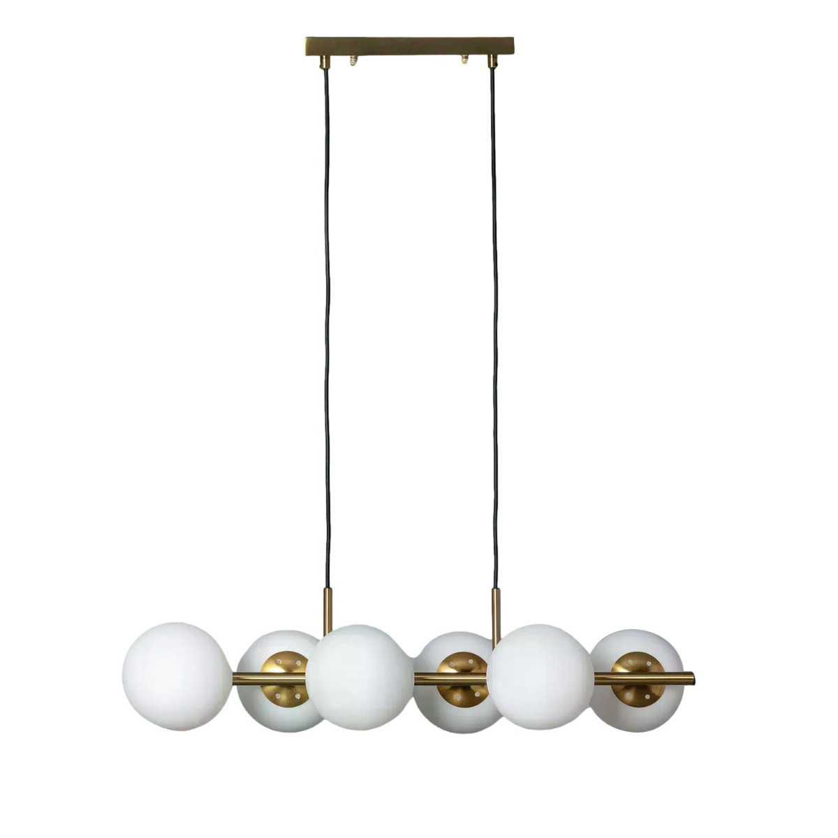 Lampa wisząca złoto-biała Conte 6xE27x20W wym: 162x85x33 cm Abruzzo