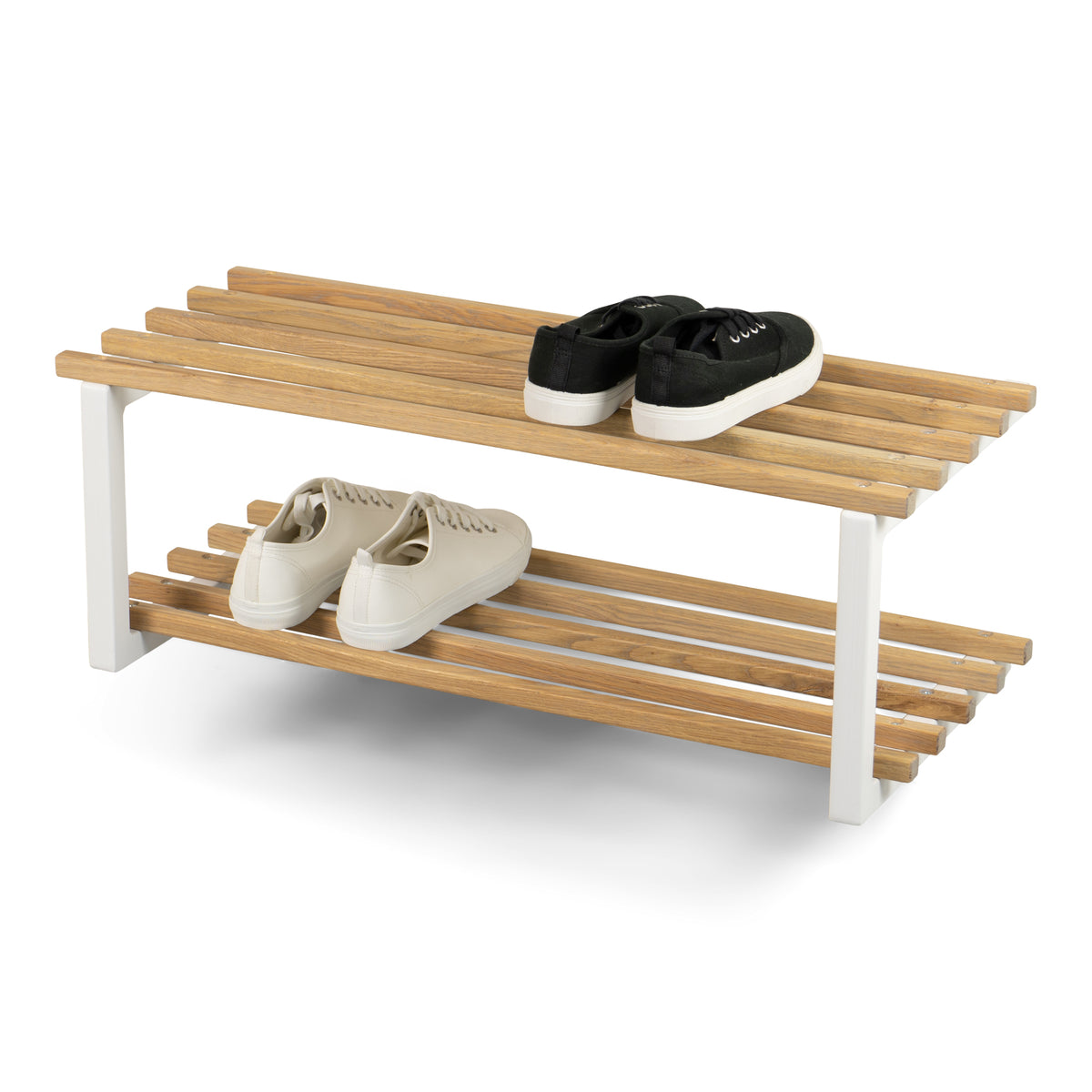 Spinder Design schoenenrek Rizzoli / Marco - Wit / Eiken - 6 paar schoenen