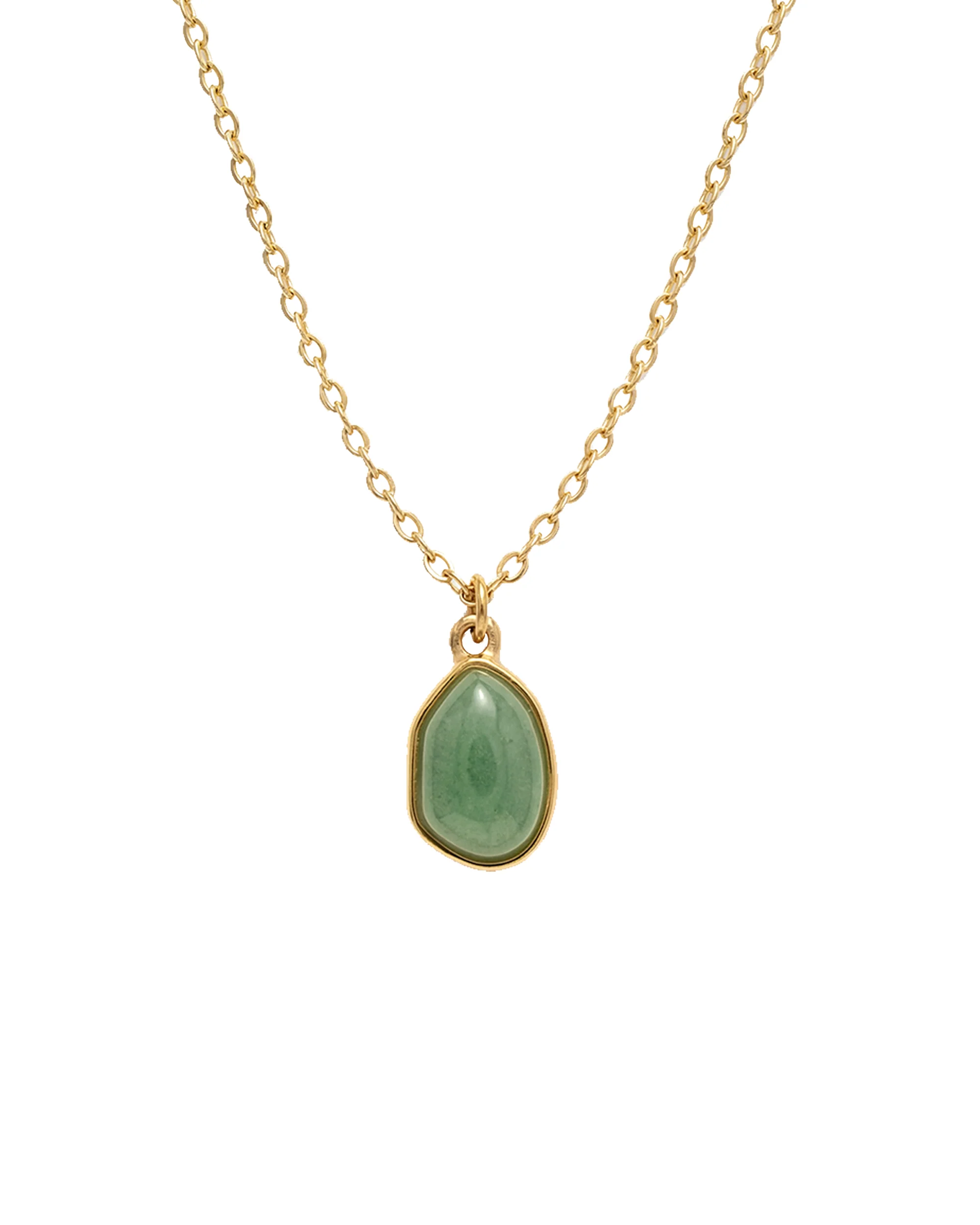 Puzzle — Jade Stone Pendant Necklace in Pebble