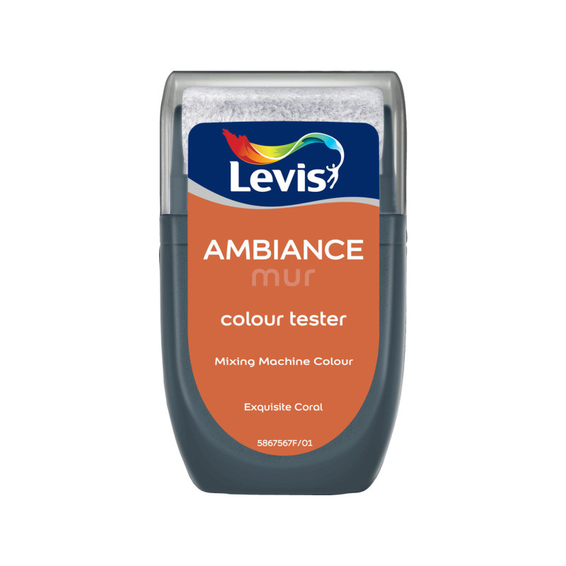 Testeur peinture pour murs Ambiance exquisite coral extra mat 0,03 L LEVIS