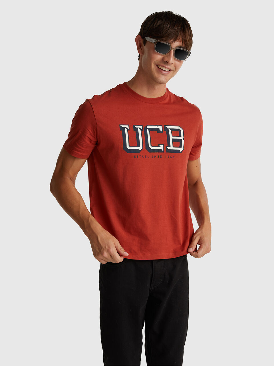 T-shirt in cotton with logo