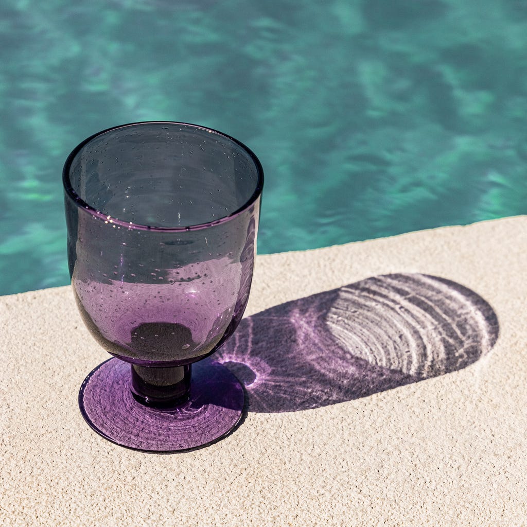 Copo com Pé Púrpura BUBBLES