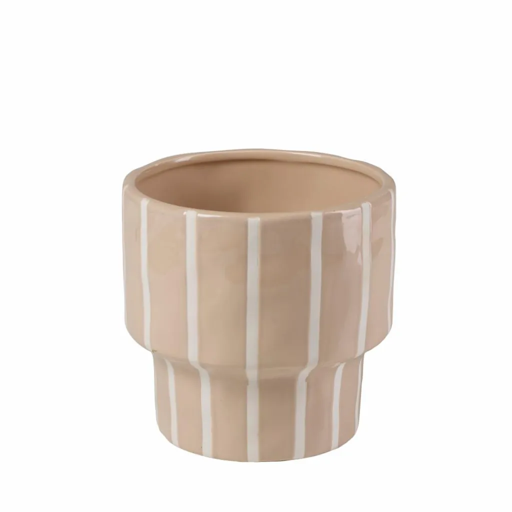 Pots De Fleurs^CASA STRIPES Pot De Fleurs Sable