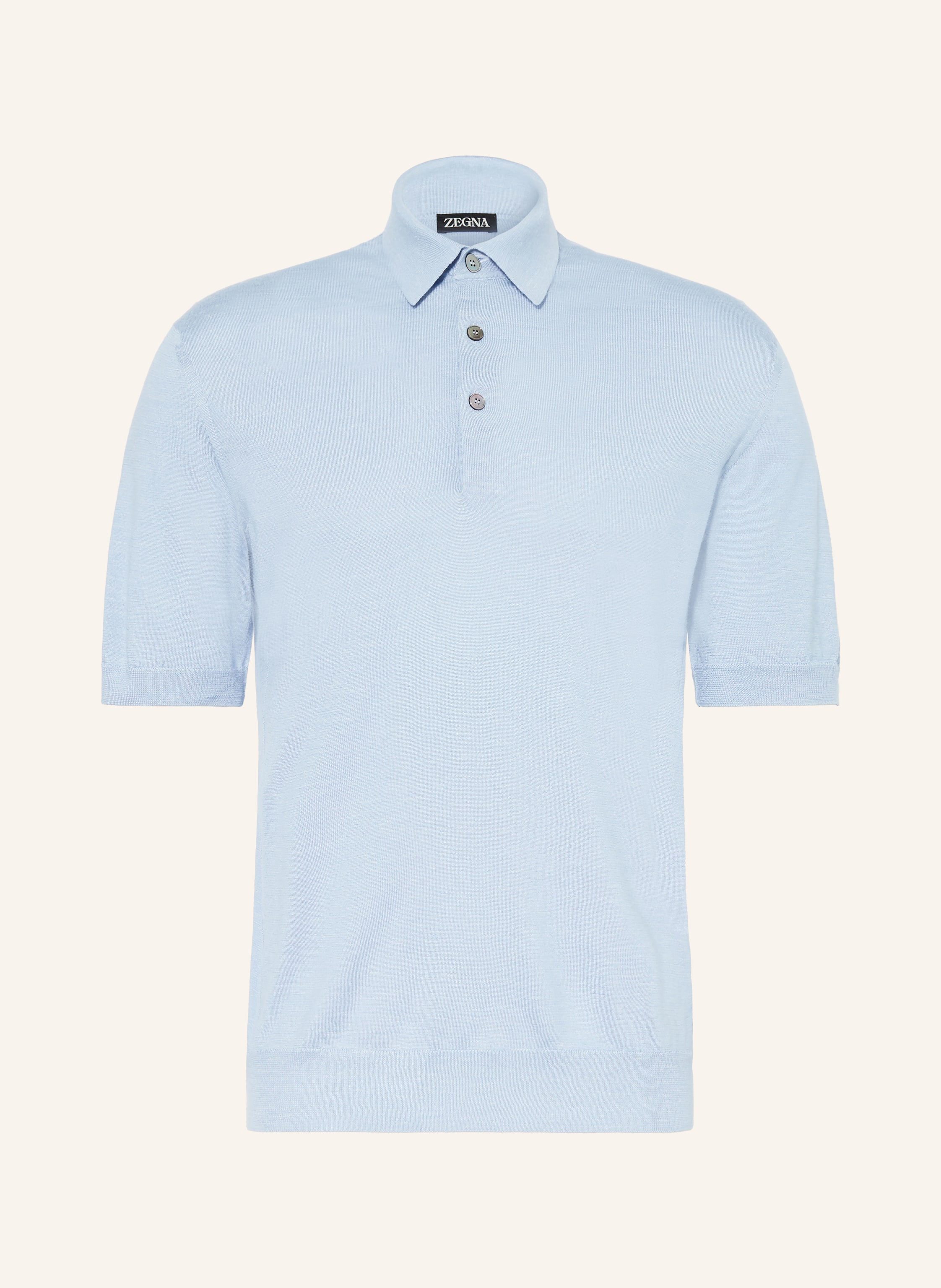 ZEGNA Strick-Poloshirt mit Seide