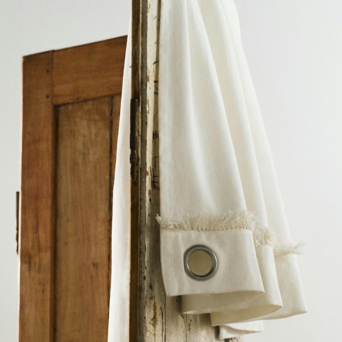 - Rideau en Coton Ecru 140x240 cm