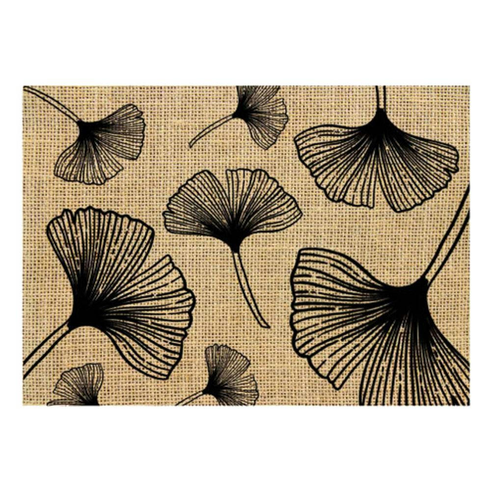 FEUILLES - Set de table en toile de jute 42x30