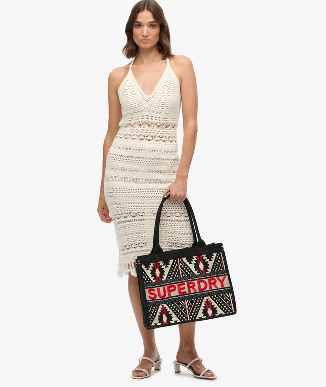 Luxe Embroidered Tote Bag