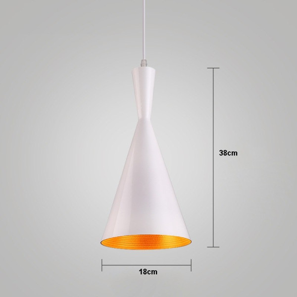 Lampa sufitowa metalowa klosz