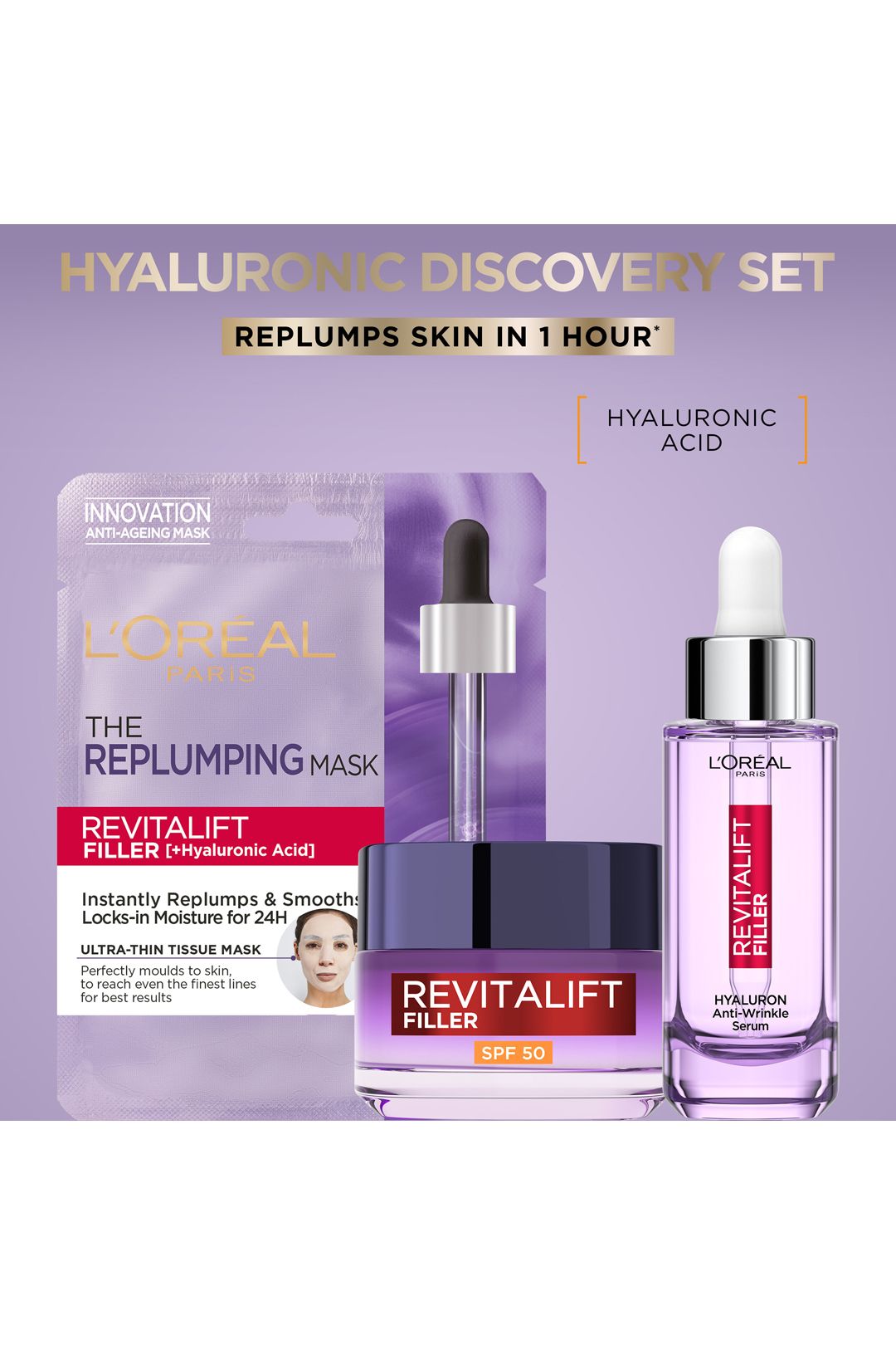 L'Oréal Paris Hyaluronic Discovery Skincare Gift Set