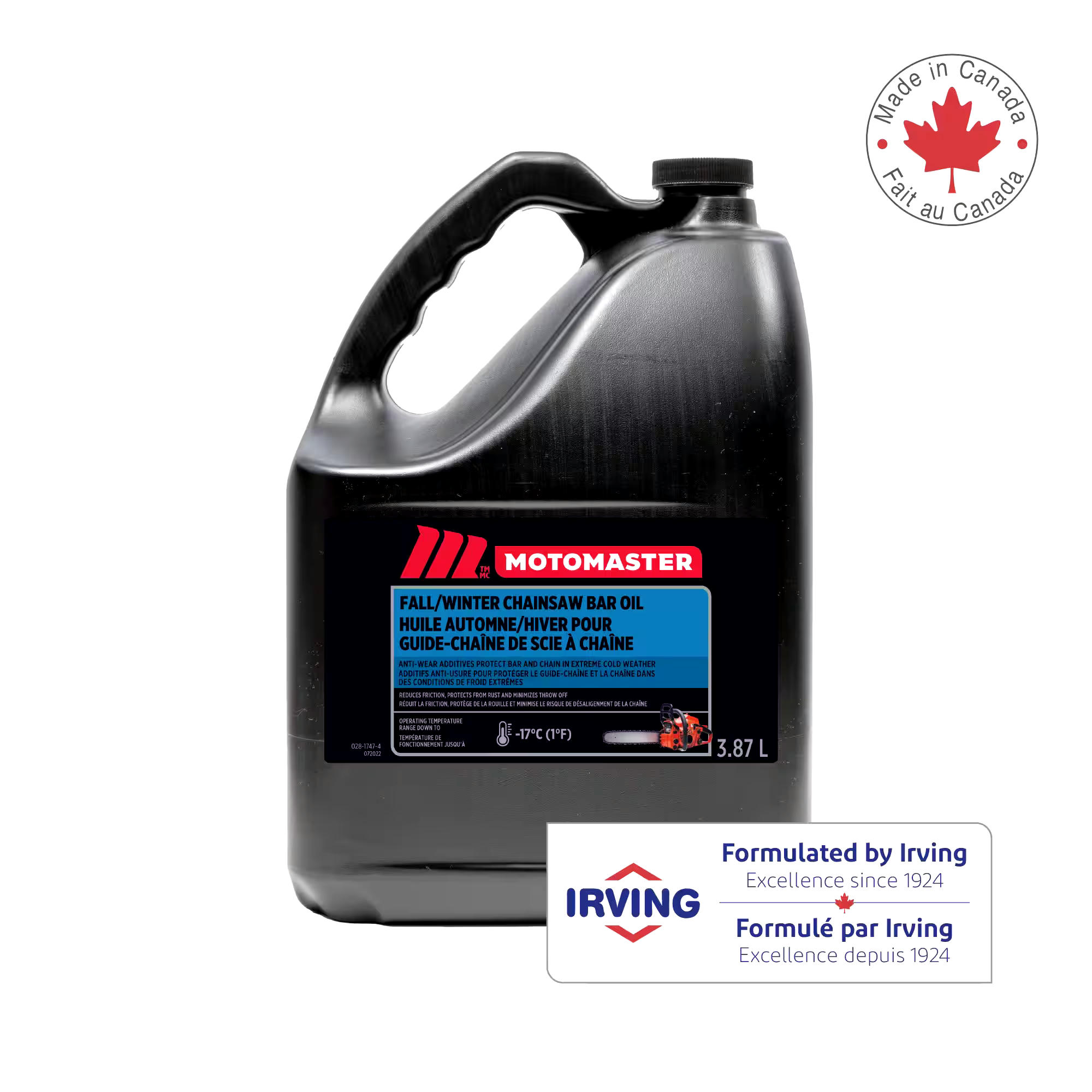 MotoMaster Fall/Winter Chainsaw Bar Oil, 4-L
