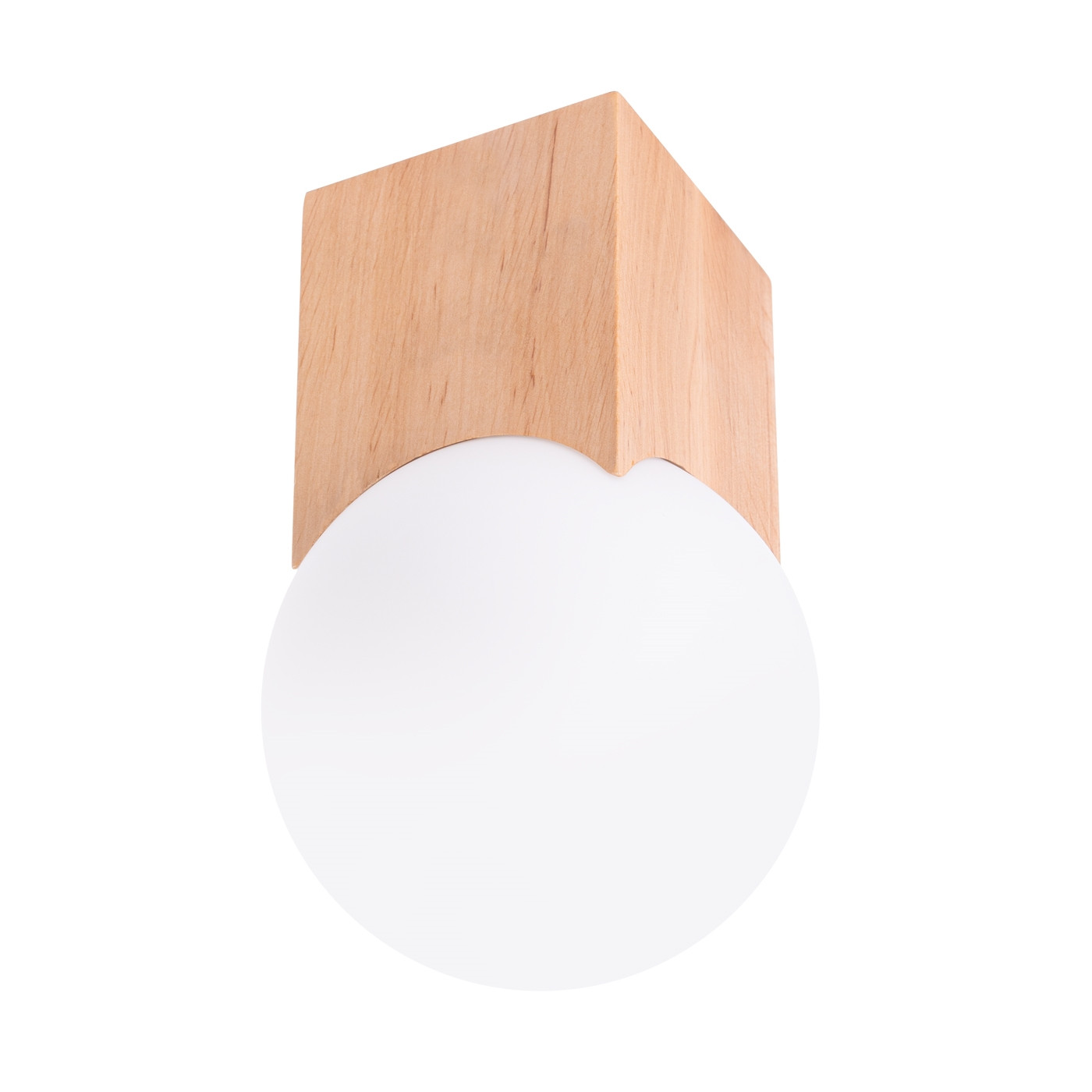 Lampa sufitowa RADIUM naturalne drewno-biała 1xG9x8W IP20 Pure Lume