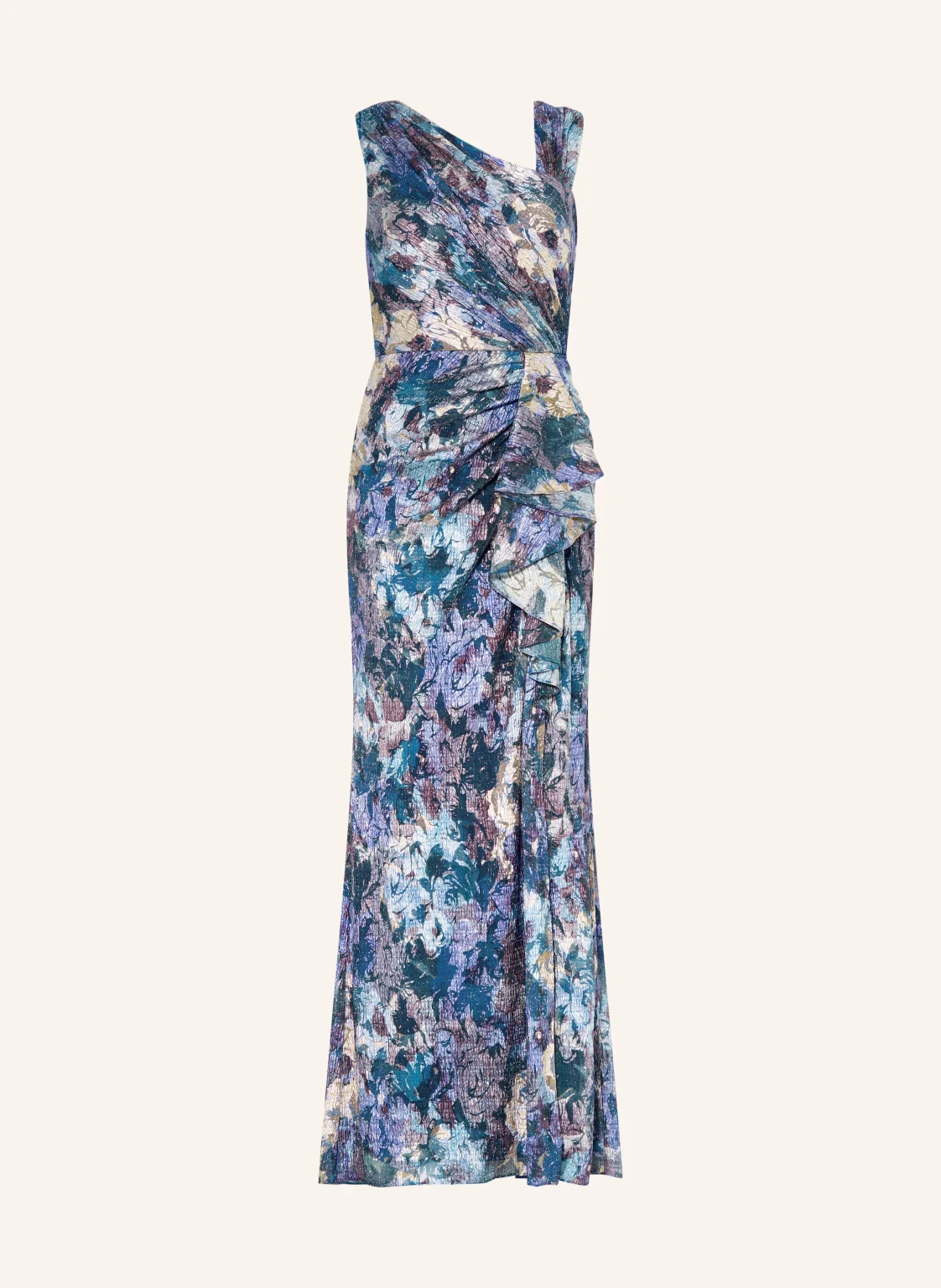 ADRIANNA PAPELL Abnedkleid mit Glitzergarn und Volants