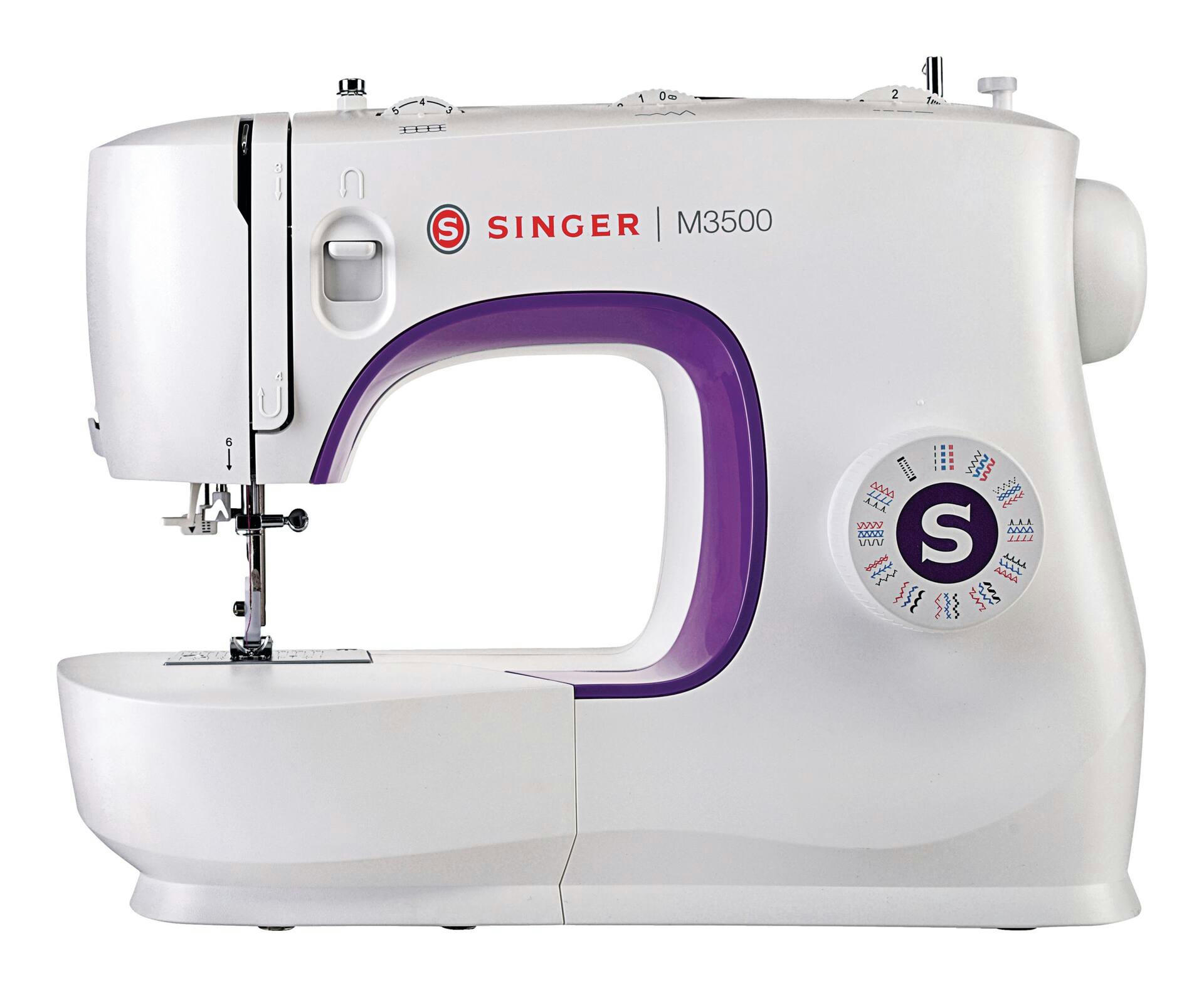 Singer M3500 Sewing Machine with 32 Stitches and Auto Buttonhole, Accessories & Dust Cover Included