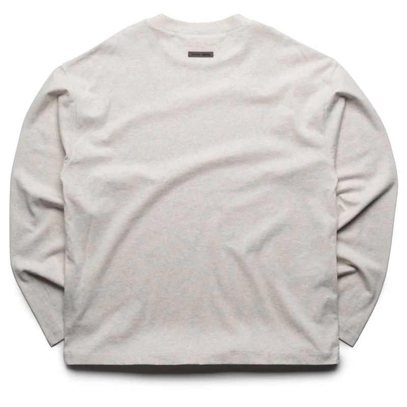 Fear Of God Essentials Classic L/S Tee - Oatmeal Heather