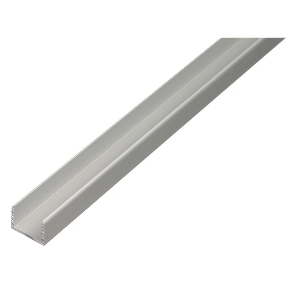 U-Profil, BxL: 10,9 x 2000 mm, silberfarben