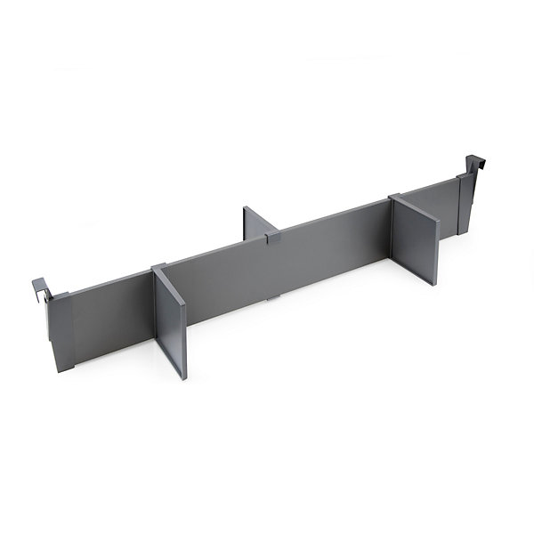 Emuca Kit d'accessoires de séparation pour intérieurs de tiroirs Vertex-Concept, largeur 900mm, Aluminium et Plastique, Gris