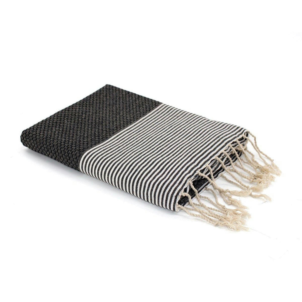 IBIZA - Fouta coton  100x200 noir