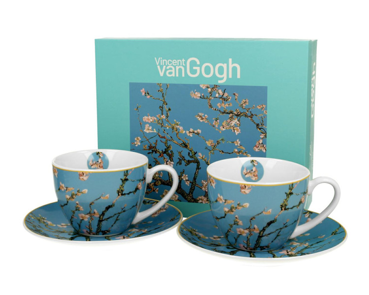 Zestaw 2 filiżanek 250 ml Van Gogh Almond Blossom do Kawy Herbaty