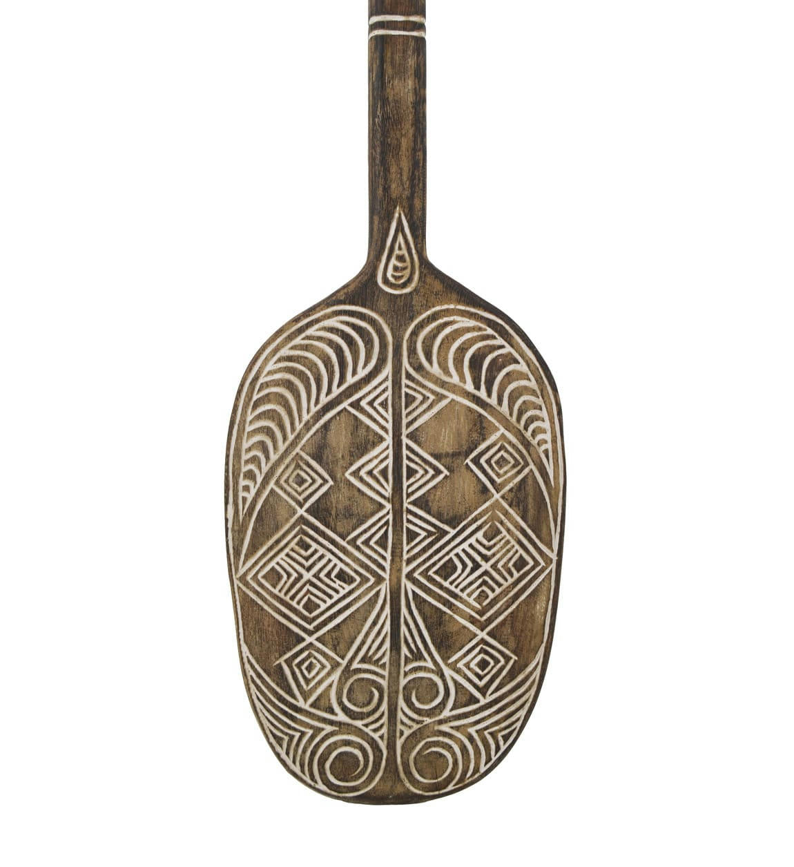 - Pièce décorative en teck marron