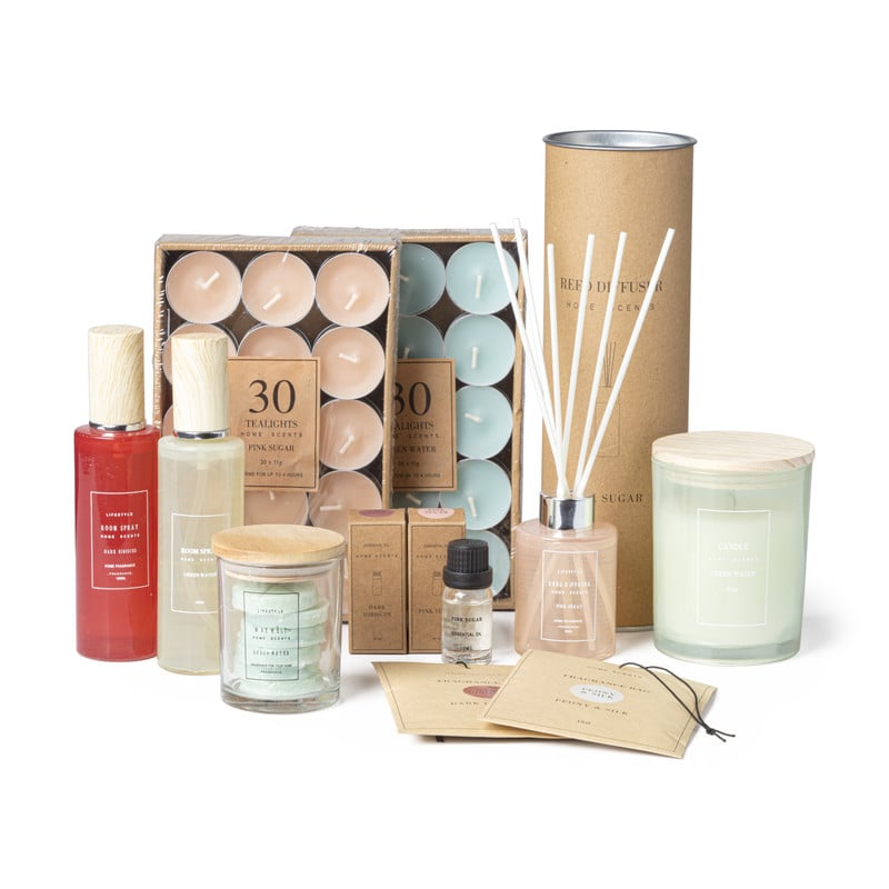 Geurtheelichten - pink sugar - set van 30