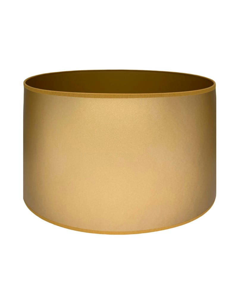 LAQUÉ - Abat-jour lampadaire Laqué Doré D: 40 x H: 25