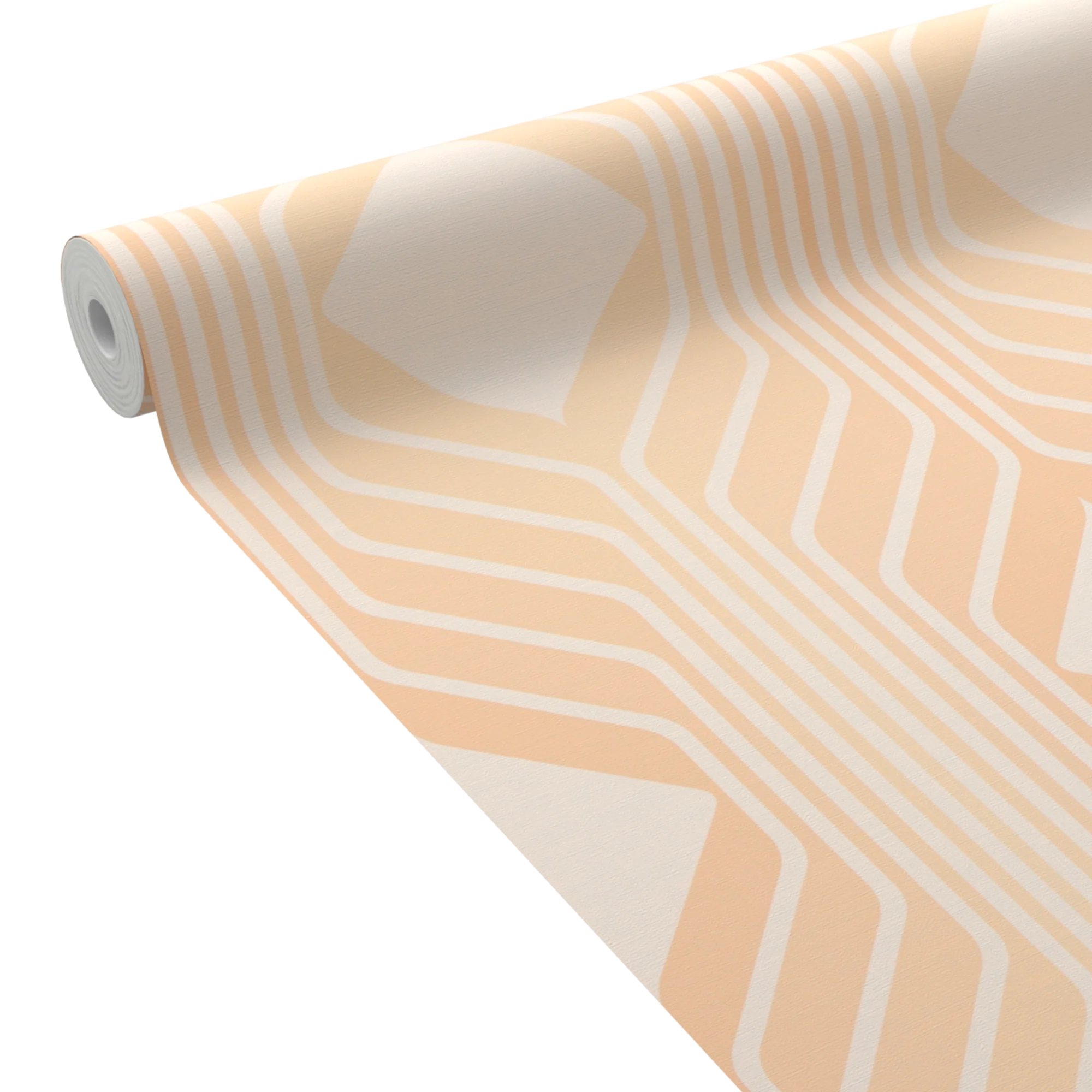 Papier peint intissé ELBÉE coloris Orange/Rose