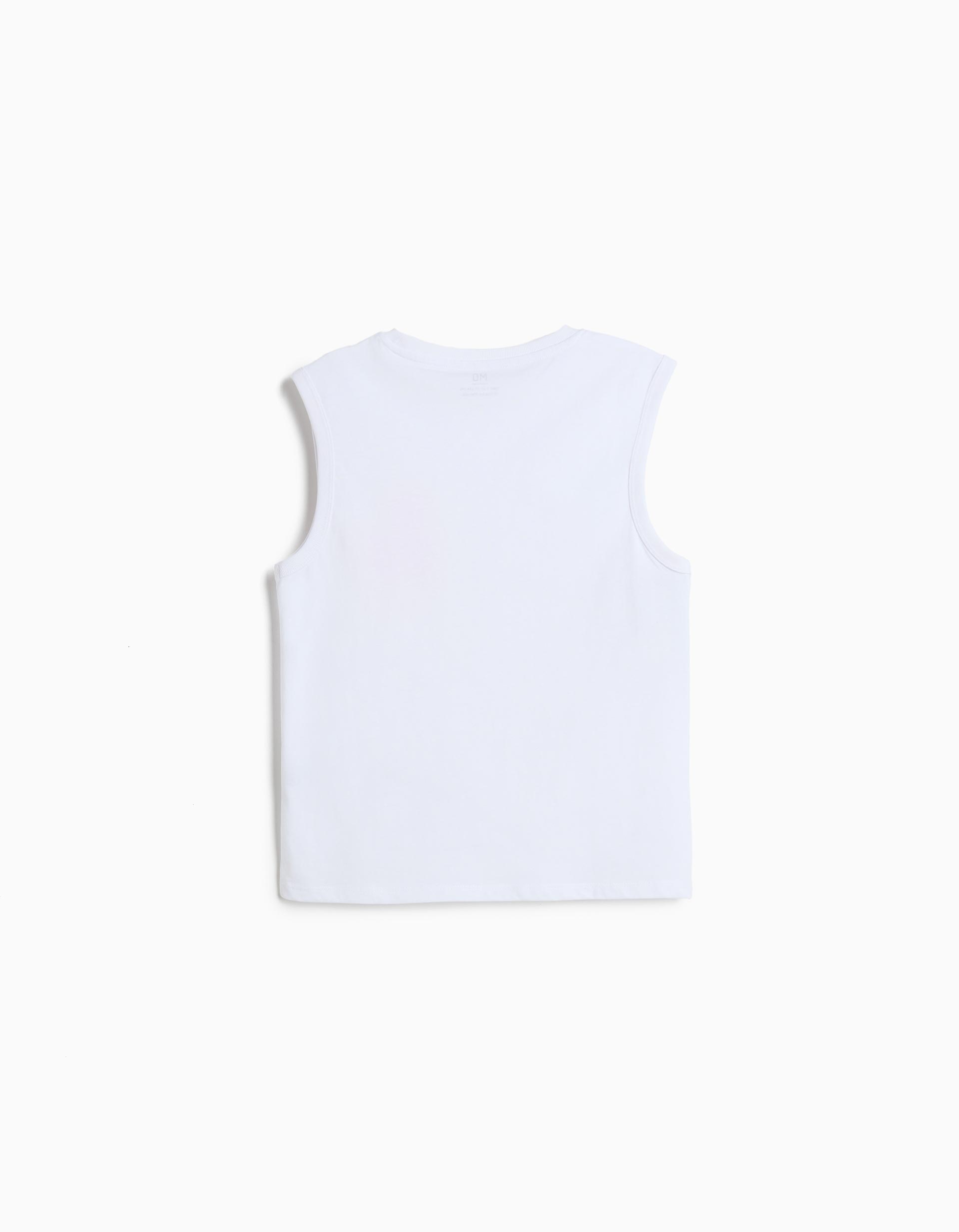 T-shirt Estampada, Menino, Branco