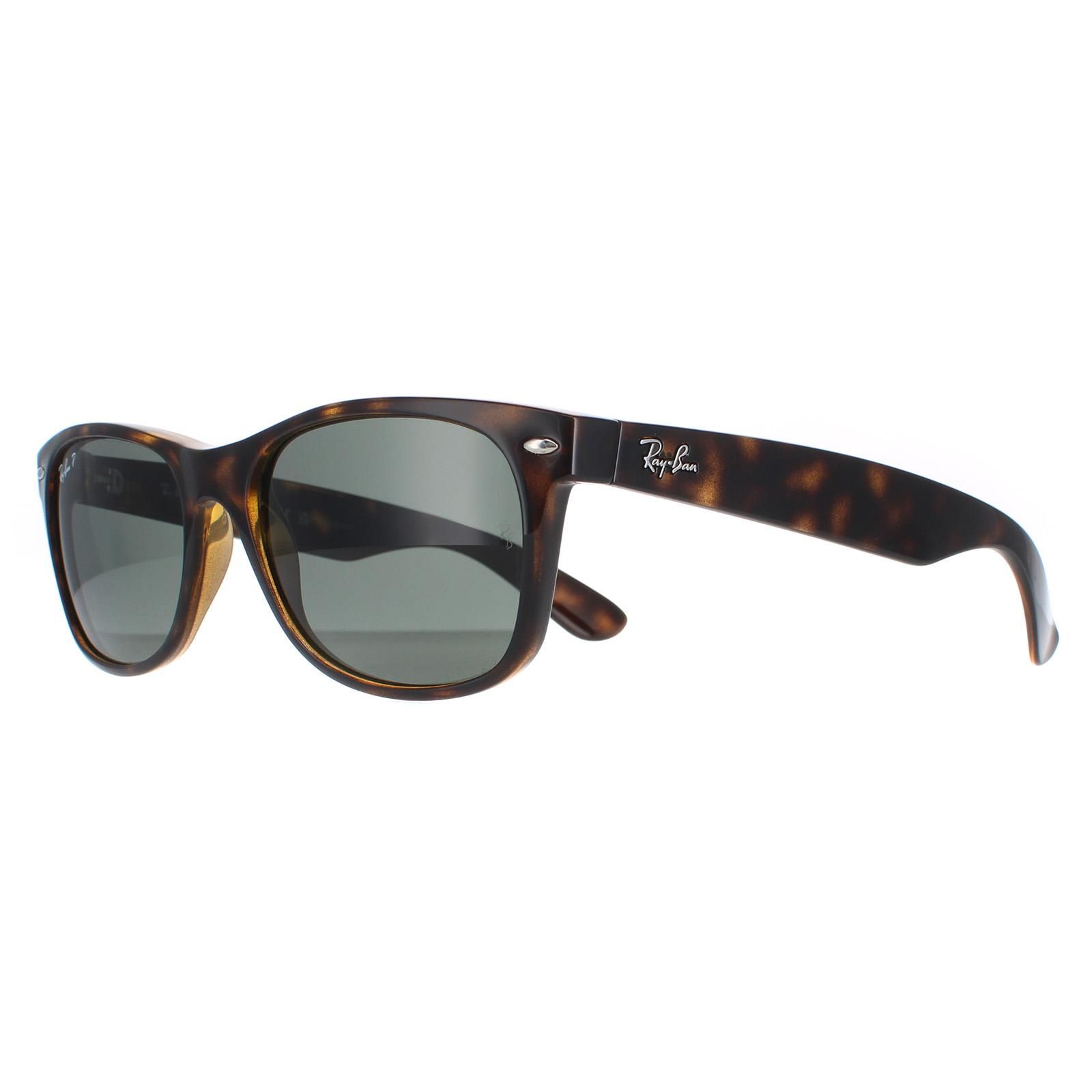 Ray-Ban Rectangle Tortoise Green Polarized Sunglasses