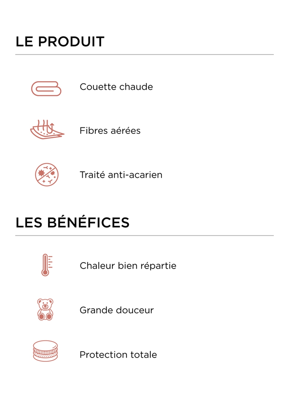 COUETTE DORMOFIL TRÈS CHAUDE EN PERCALE DE COTON ÉCRU