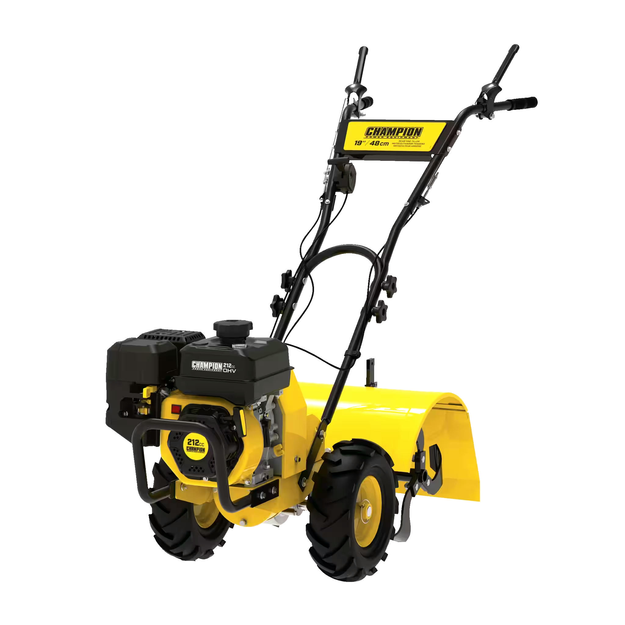 Champion 201099 Power Equipment 19-in 212cc Gas-Powered Cordless Rear Tine Tiller