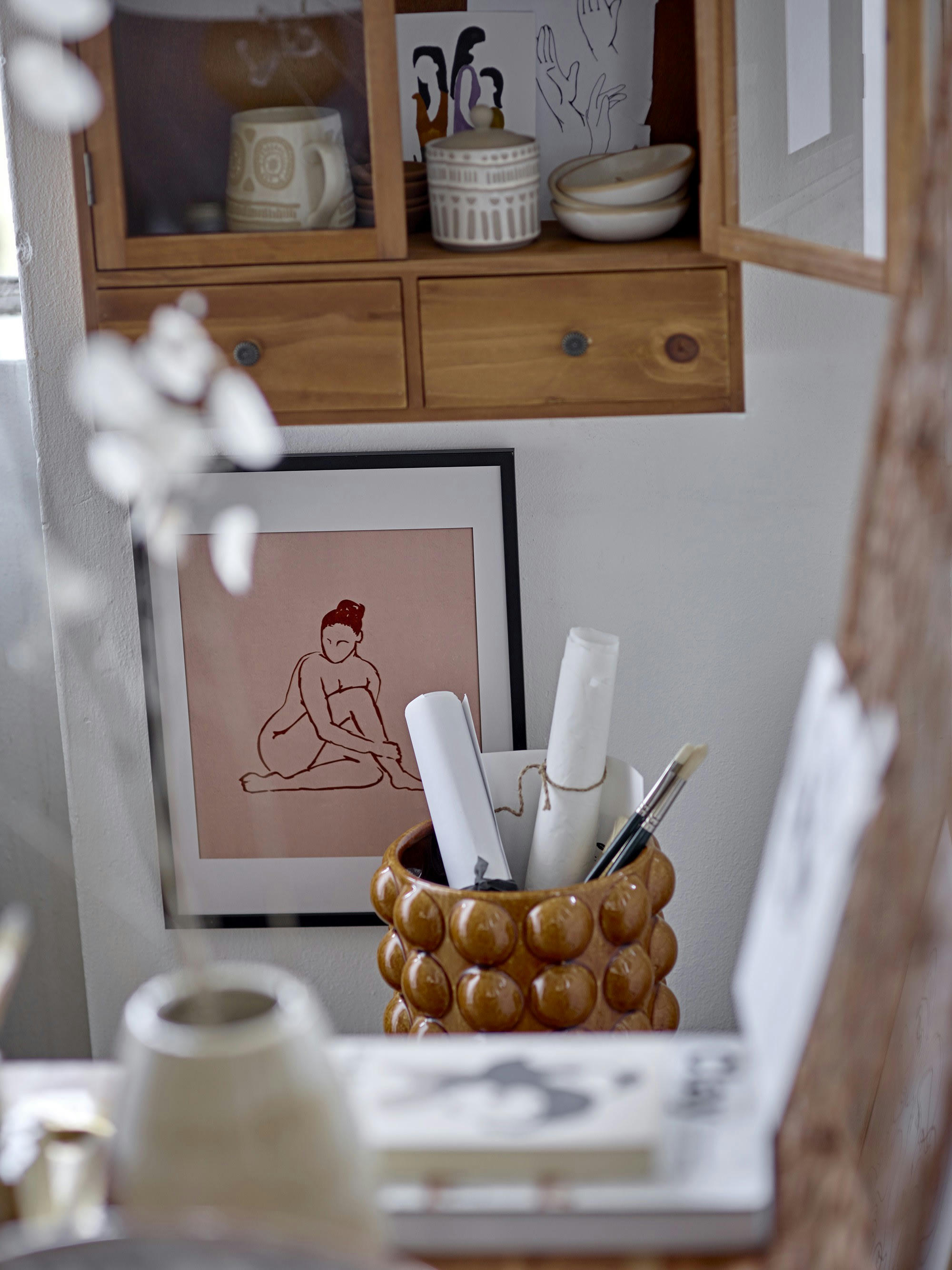 DEIA - Pot de fleurs en grès marron