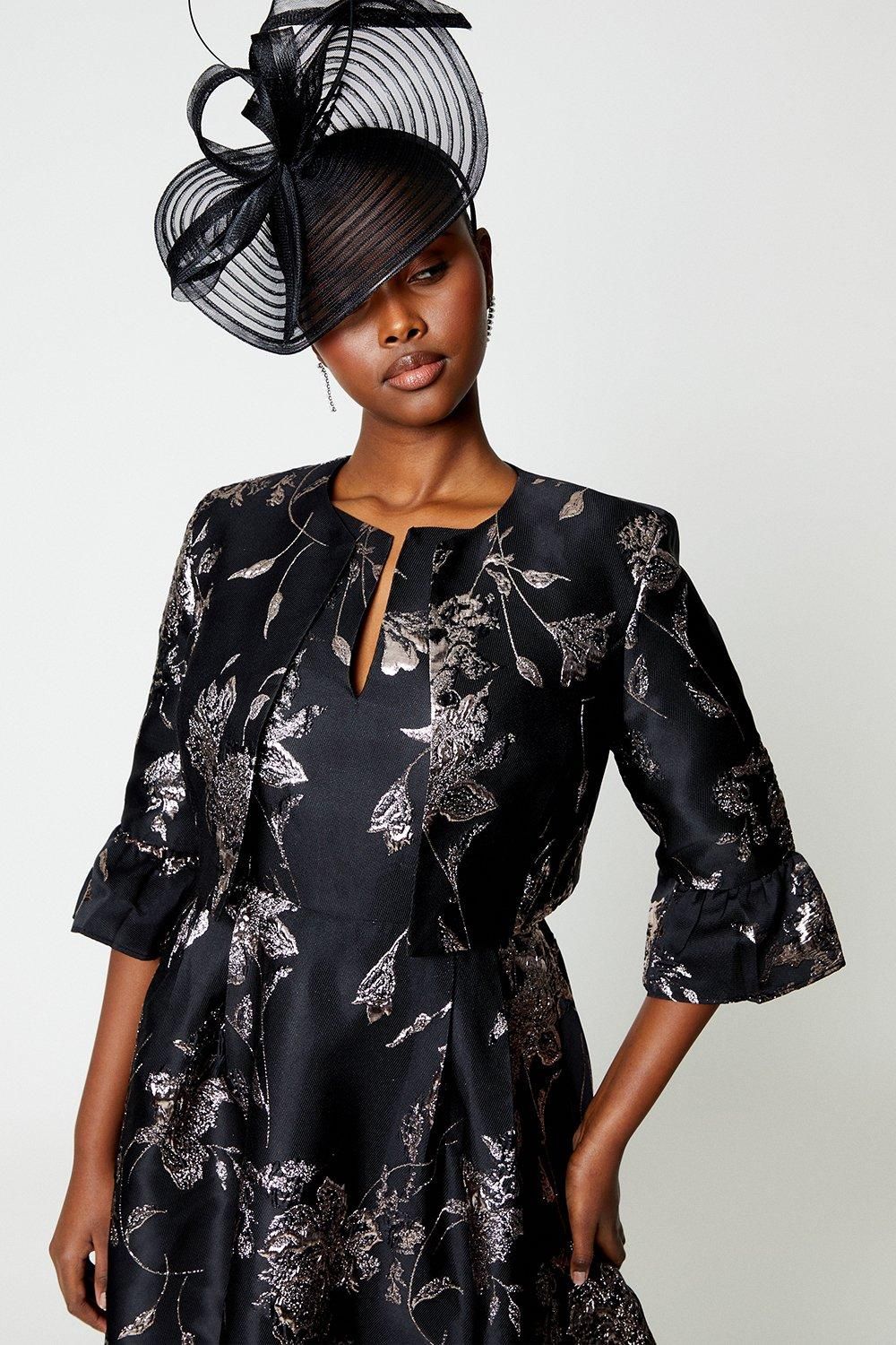 Coast Jacquard Jacket With Flare Cuff