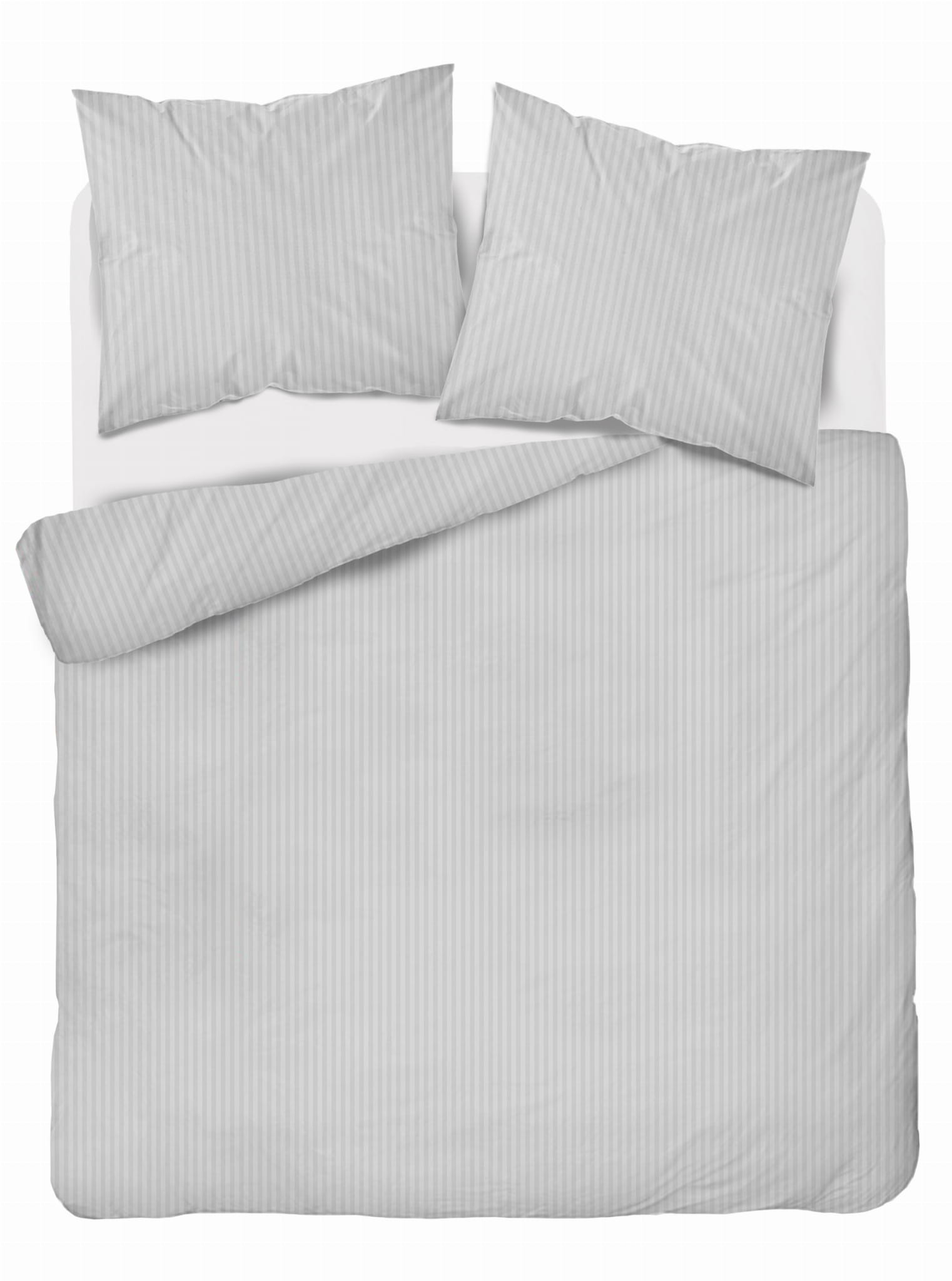 Komplet pościeli z adamaszku Pure Collection 180x200 srebrny
