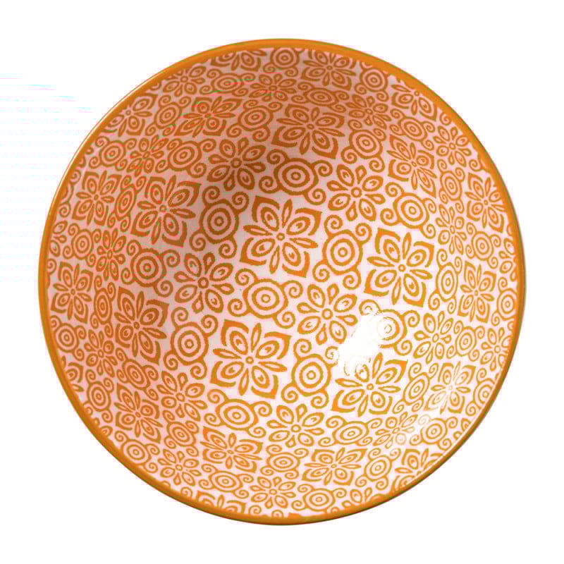 Schaaltje Anke klein - groen/oranje - &Oslash;9x4.6 cm