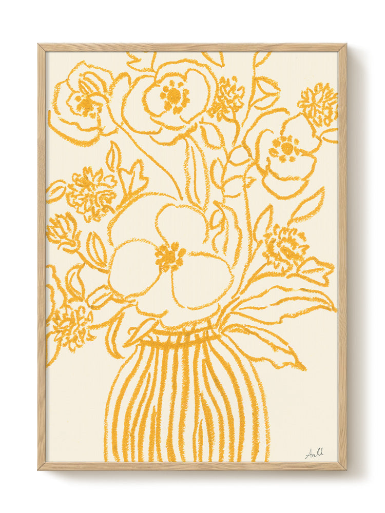 La Poire - Yellow Flowers I - PSTR studio Kunst Poster